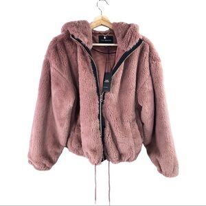 NWT - Lucky Brand - Faux Fur Mauve Jacket - S/P